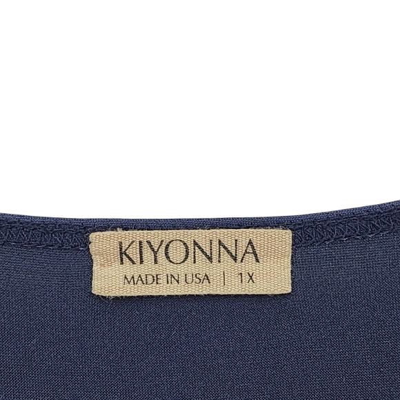 Kiyonna Women's Poly Stretch Wrap-Style Maxi Dress - 1X - Picture 4 of 8